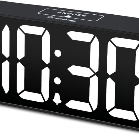 Other - User-Friendly Desk Clock: Large Numbers, USB Charging & Adjustable Alarm Sound